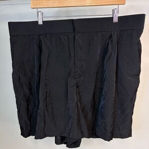 NWOT Black Dex Rayon Shorts Size 1x